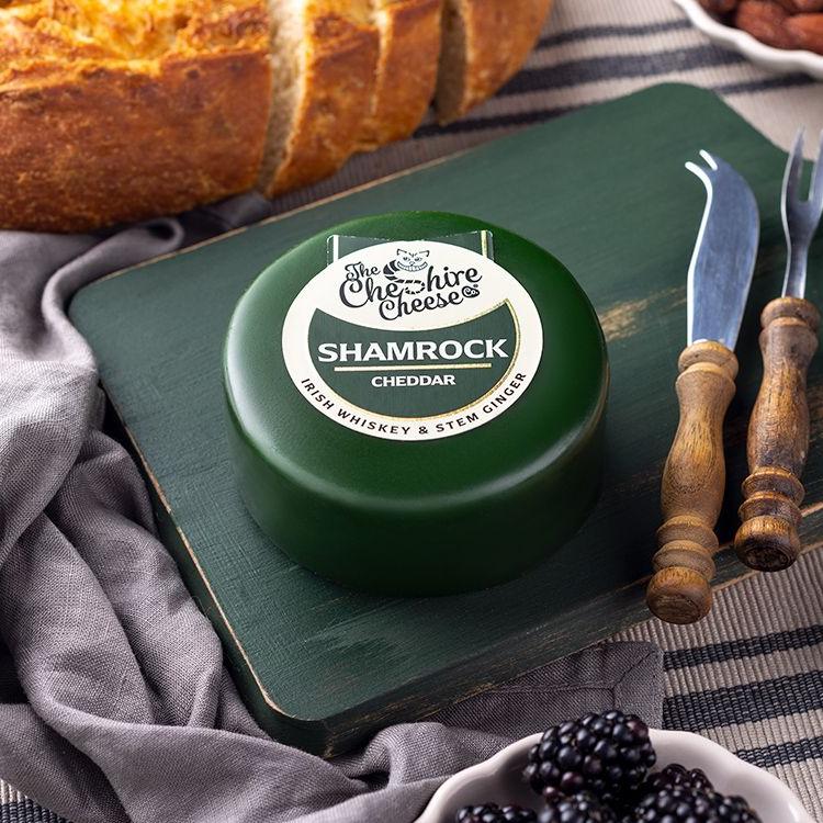 Shamrock - Irish Whiskey & Stem Ginger Cheddar Cheese